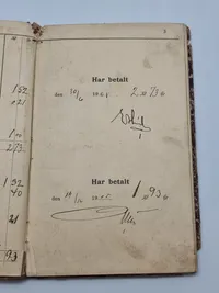 Skattekvitteringsbog Herfølge Bjeverskov Herred-startende 1906