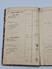 Skattekvitteringsbog Herfølge Bjeverskov Herred-startende 1906