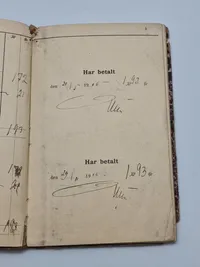 Skattekvitteringsbog Herfølge Bjeverskov Herred-startende 1906