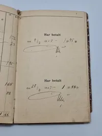 Skattekvitteringsbog Herfølge Bjeverskov Herred-startende 1906