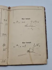 Skattekvitteringsbog Herfølge Bjeverskov Herred-startende 1906