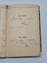 Skattekvitteringsbog Herfølge Bjeverskov Herred-startende 1906