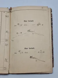 Skattekvitteringsbog Herfølge Bjeverskov Herred-startende 1906