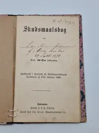 Skudsmålbog fra Sorø Kjøbstad og Brik - Startende 1892