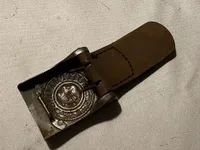 Originalt tysk Heer bæltespænde - afnazificeret