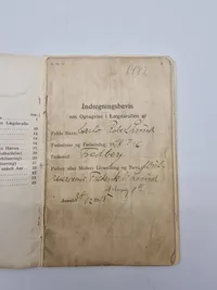 Soldaterbog 1919 Arbejdstroppernes depot, bl.a Ringsted