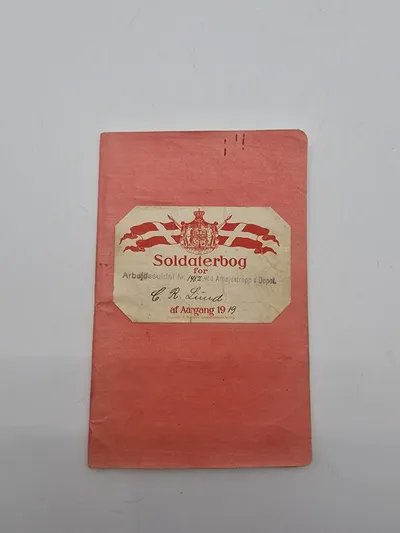 Soldaterbog 1919 Arbejdstroppernes depot, bl.a Ringsted