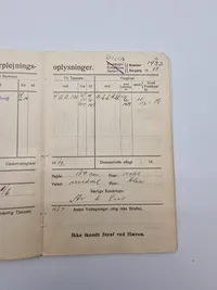 Soldaterbog 1919 Arbejdstroppernes depot, bl.a Ringsted