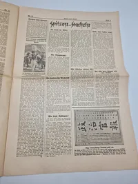 Tidlig tysk avis: Arbeit und staat  - sep 1923 - 2 sektioner