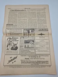 Tidlig tysk avis: Arbeit und staat  - sep 1923 - 2 sektioner