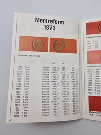 Mønter - litteratur 8 stk