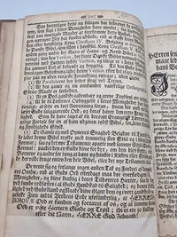 Stor bibel, antagelig fra 16-1700 tallet - Side 1 med årstal mangler