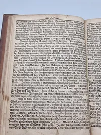 Stor bibel, antagelig fra 16-1700 tallet - Side 1 med årstal mangler