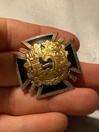 Orignal finsk Aliupseerikoulun risti" that is given to all who graduates Finnish defenceforces reserve NCO-school.