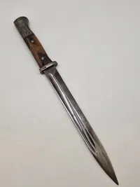 Original tysk K98 bajonet - ej nummerens, men samme fremstiller