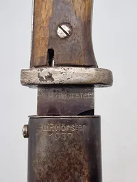 Original tysk K98 bajonet - ej nummerens, men samme fremstiller