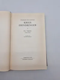 3 bind - Charles de Gaulle - krigserindringer
