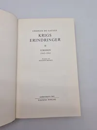 3 bind - Charles de Gaulle - krigserindringer