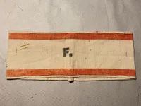 Originalt ww2 armbind for frivillig tjeneste udenfor luftbeskyttelsesområderne