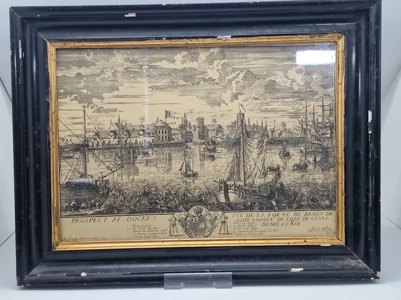 Originalt 1700 tals kobberstik