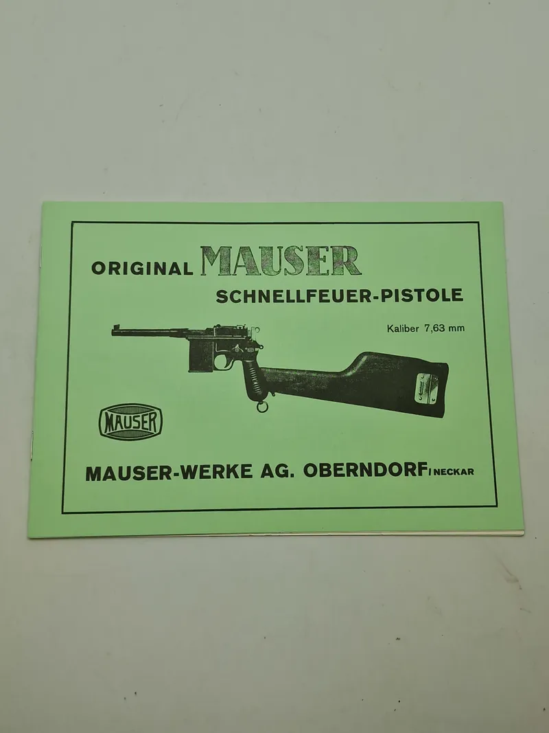 ORIGINAL
MAUSER
SCHNELLFEUER-PISTOLE
Kaliber 7,63 mm