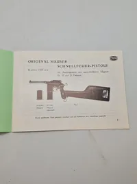 ORIGINAL
MAUSER
SCHNELLFEUER-PISTOLE
Kaliber 7,63 mm