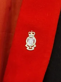 Original galla uniform fra det engelske forsvar