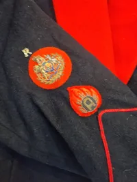 Original galla uniform fra det engelske forsvar