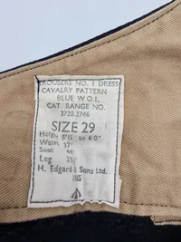 Original galla uniform fra det engelske forsvar
