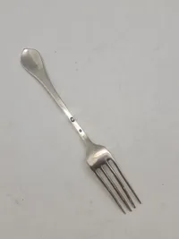 Original gaffel - 3 tårnet sølv (vægt på sidste foto)