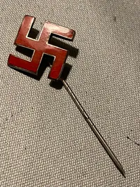 Sjælden original emaljeret DNSAP nål - Afd. Køge