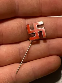 Sjælden original emaljeret DNSAP nål - Afd. Køge