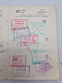 Pas fra 1945 mange rejser