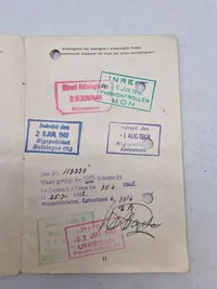Pas fra 1945 mange rejser
