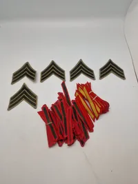 Samling diverse militære mærker USMC