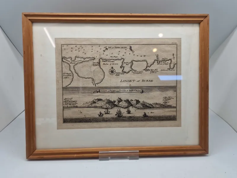 Originalt 1700 tals kort