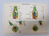 Original undervisningstegning for Stødrør M/49