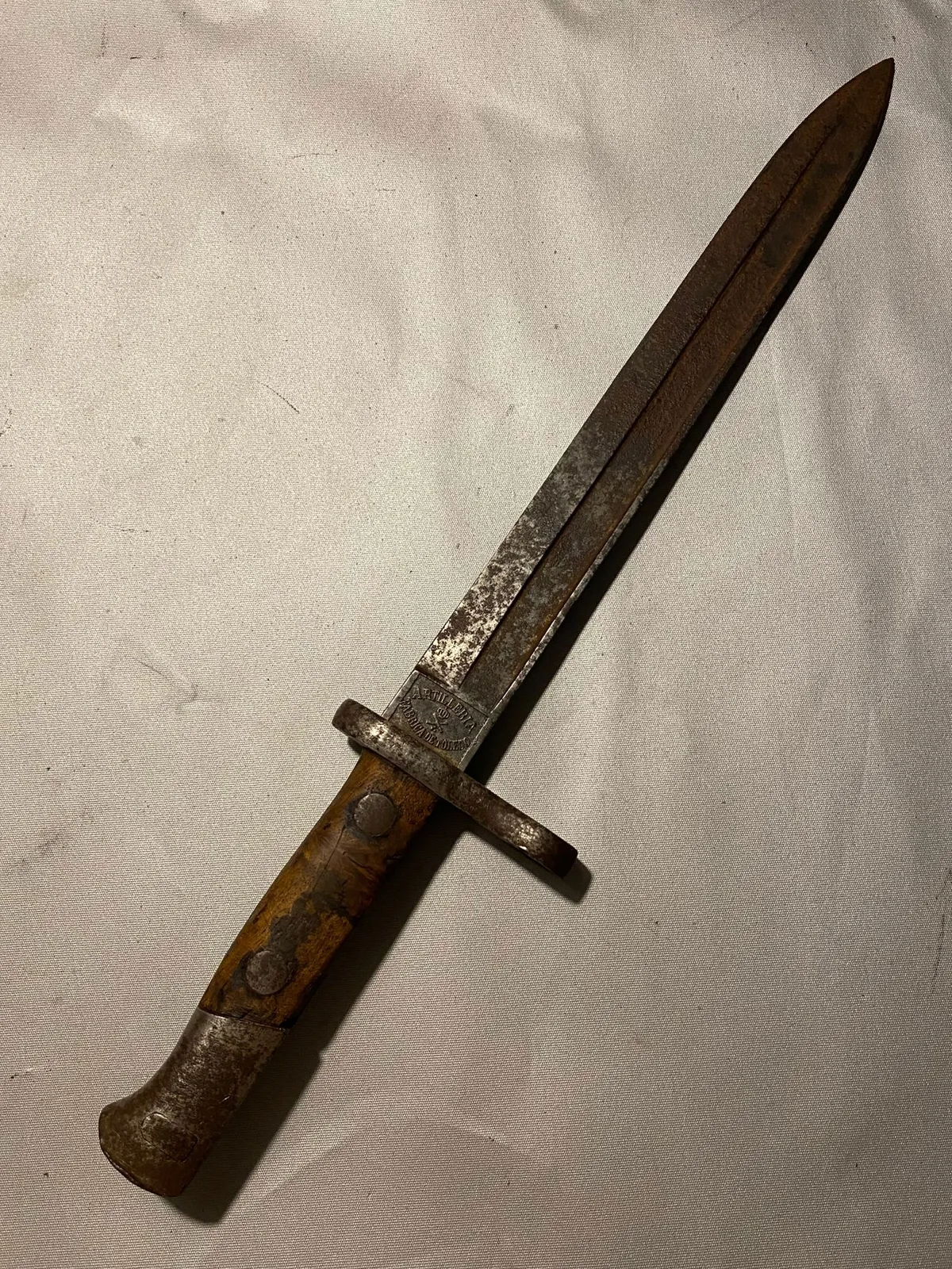 Original spansk Mauser bajonet