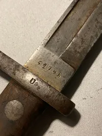 Original spansk Mauser bajonet