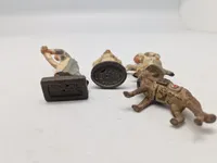 Originale linoliumsfigurer - ww2 (sygehjælpere/læge)
