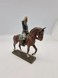 Original Linoliumsfigur - Kong Christian X til hest