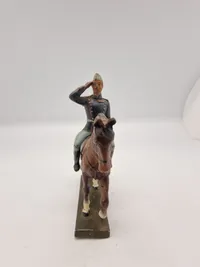 Original Linoliumsfigur - Kong Christian X til hest