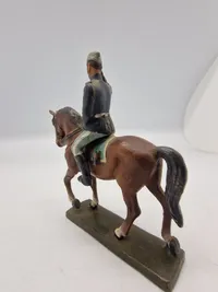 Original Linoliumsfigur - Kong Christian X til hest