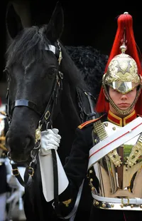Original Engelsk  hjelm fra the horsegard, loftfund med mangler