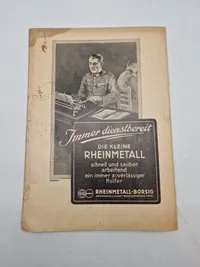 Originalt Tysk WW2 blad
