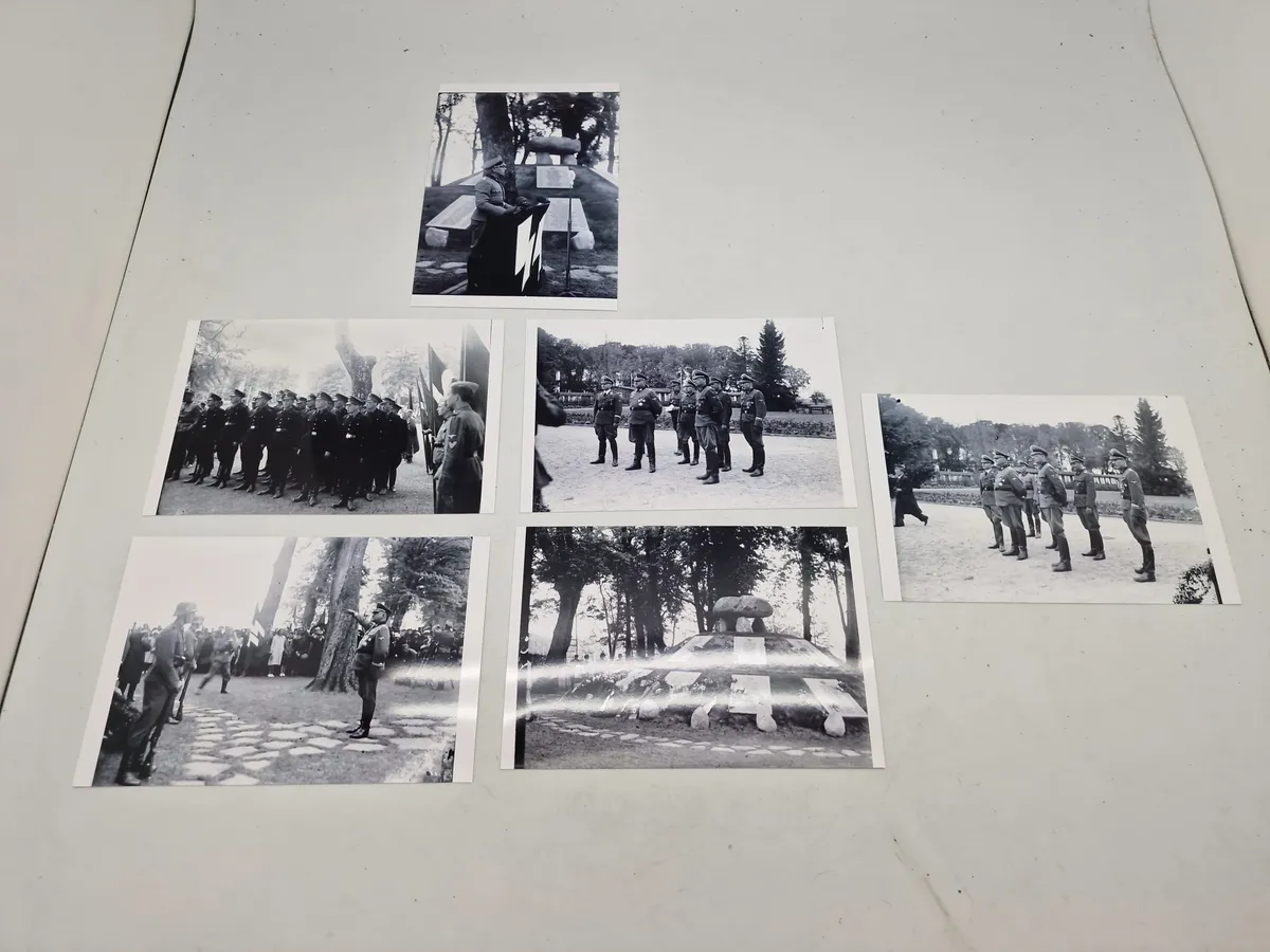 Samling Indvigelse af mindehøjen Høvelte fotos fremkald fra de originale negativer
