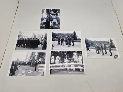 Samling Indvigelse af mindehøjen Høvelte fotos fremkald fra de originale negativer