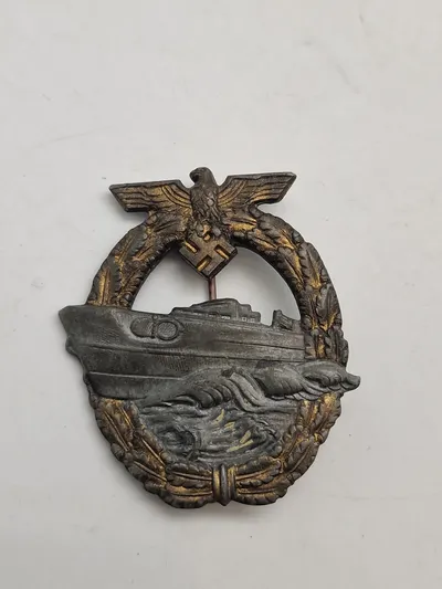 Originalt TYsk WW2 E BOOT badge WW2