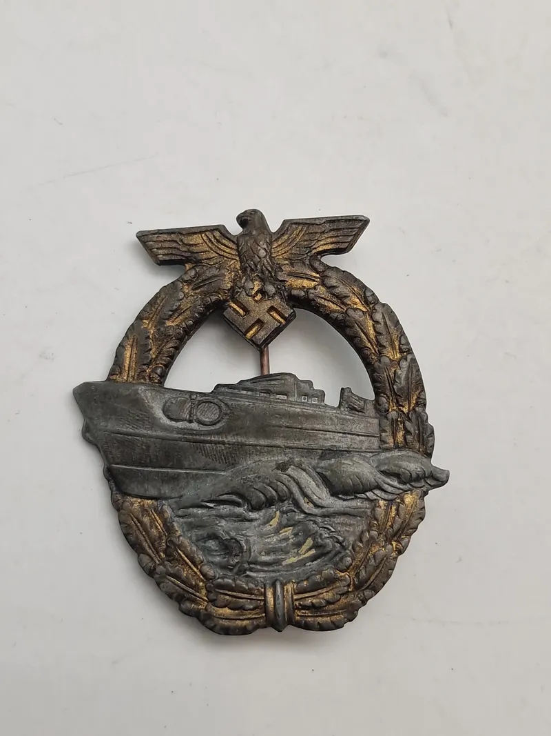 Originalt TYsk WW2 E BOOT badge WW2