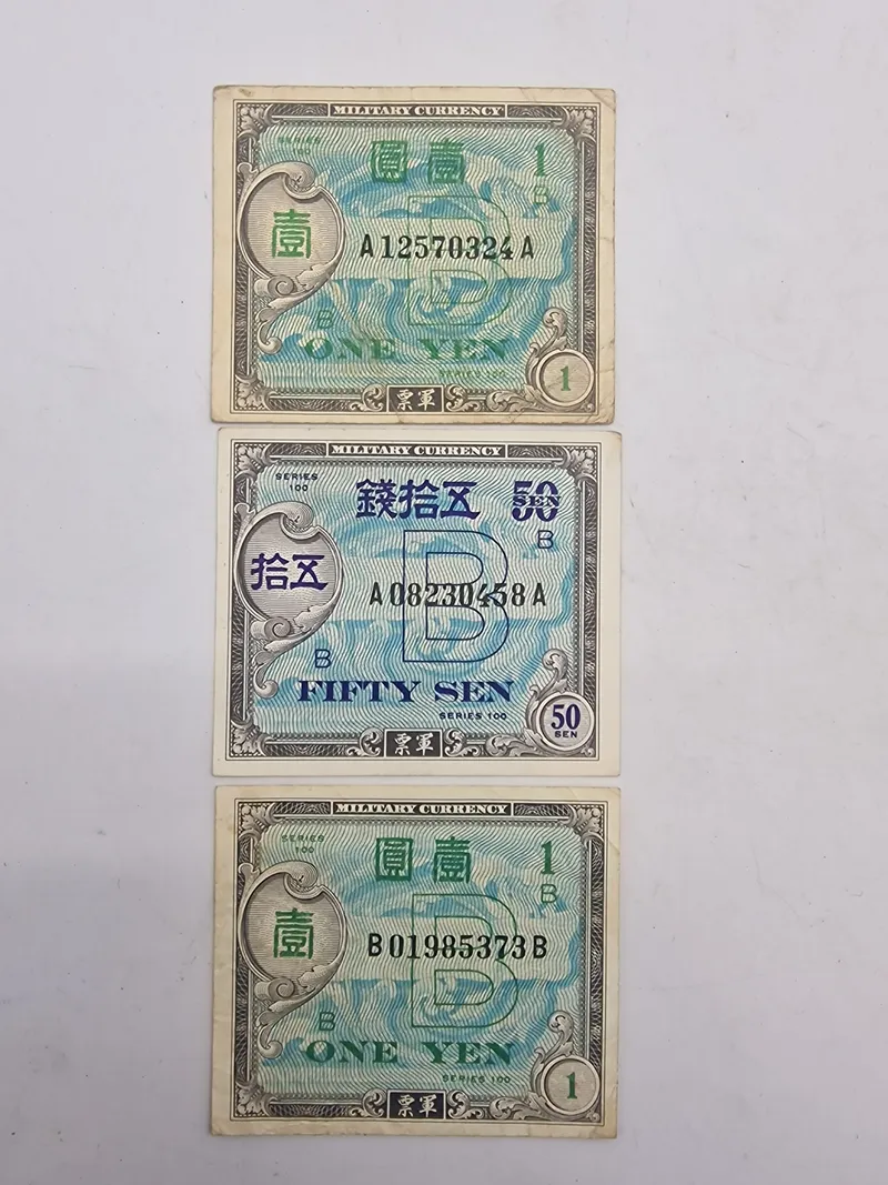 Originale US besættelses penge Japan